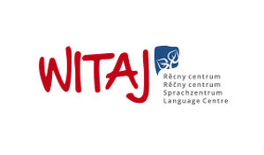 Logo: Domowina - Bund Lausitzer Sorben e. V.  WITAJ Sprachzentrum