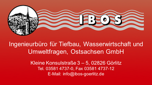 Logo: IBOS Ingenieurbüro für Tiefbau, Wasserwirtschaft und Umweltfragen Ostsachsen GmbH