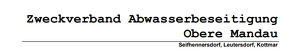 Logo: Zweckverband Abwasserbeseitigung "Obere Mandau"