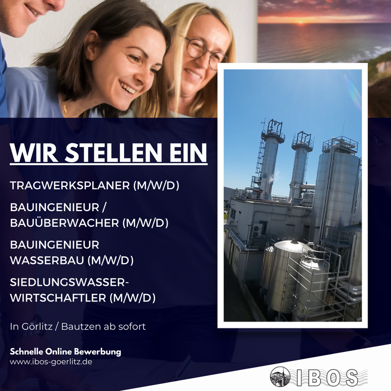 Imagebild: IBOS Ingenieurbüro für Tiefbau, Wasserwirtschaft und Umweltfragen Ostsachsen GmbH