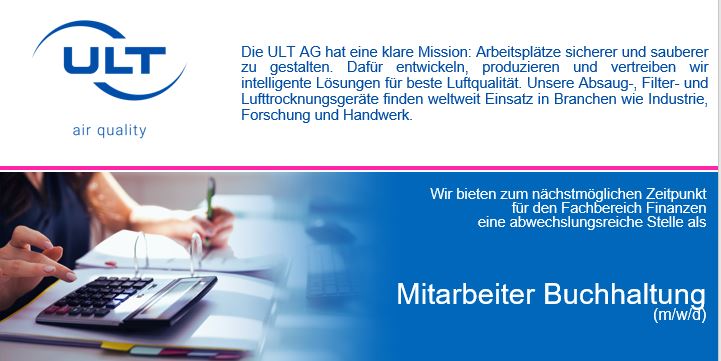 Bild zur Stelle Mitarbeiter Buchhaltung (m/w/d)