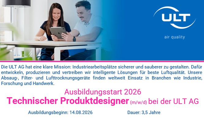 Bild zur Stelle Ausbildung Technischer Produktdesigner 2026 (m/w/d)  