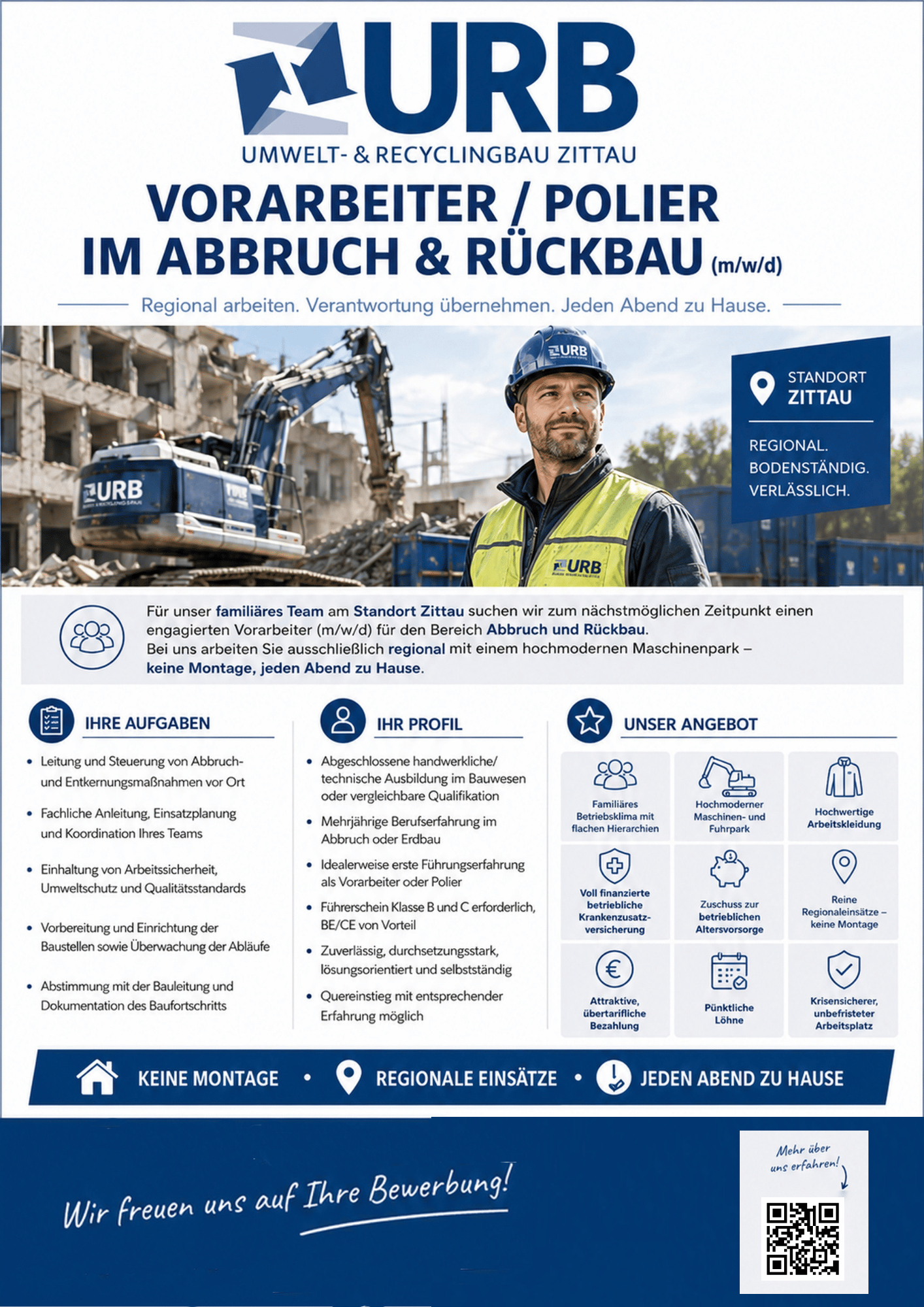 Bild zur Stelle Vorarbeiter (w/m/d) Abbruch und Entkernung