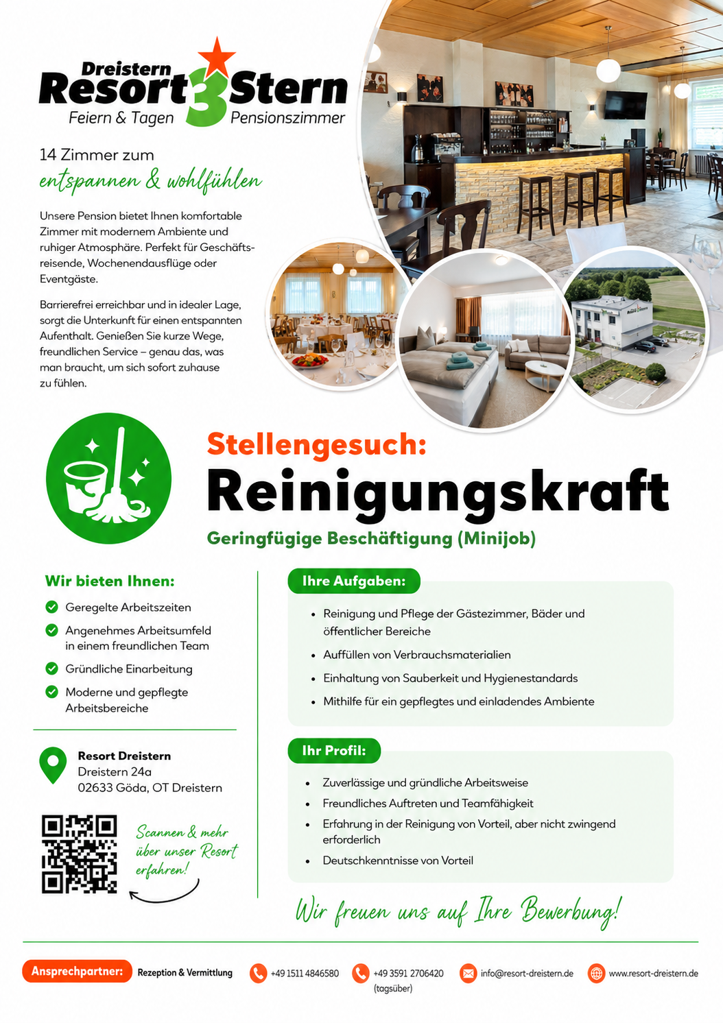 Bild zur Stelle Reinigungskraft (m/w/d)