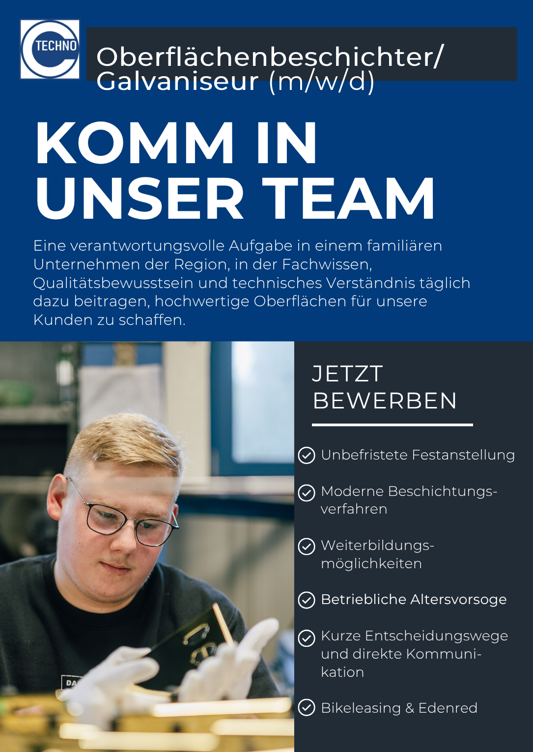 Bild zur Stelle Oberflächenbeschichter / Galvaniseur (m/w/d)
