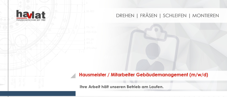 Bild zur Stelle Hausmeister / Mitarbeiter Gebäudemanagement (m/w/d)