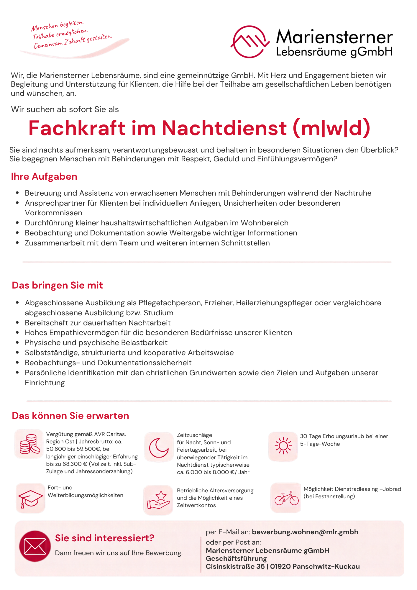 Bild zur Stelle Fachkraft im Nachtdienst (m/w/d)